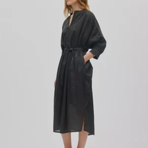 Tuva - Voile frill shirt dress I Liquorice