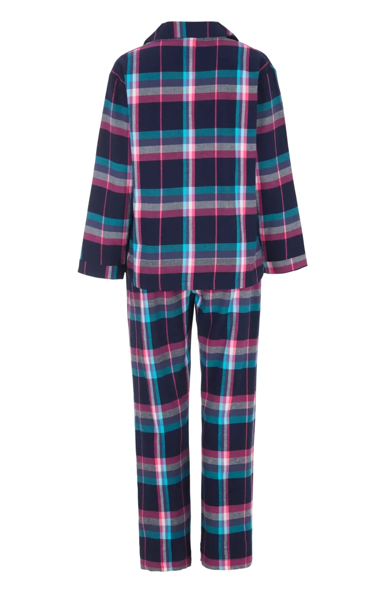 Flanellpyjamas Molly - Navy/pink - Bild 8