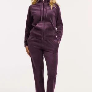 Mysdress i velour - Aubergine