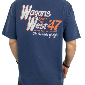 Wrangler - T-Shirt - Wagons West - Blå