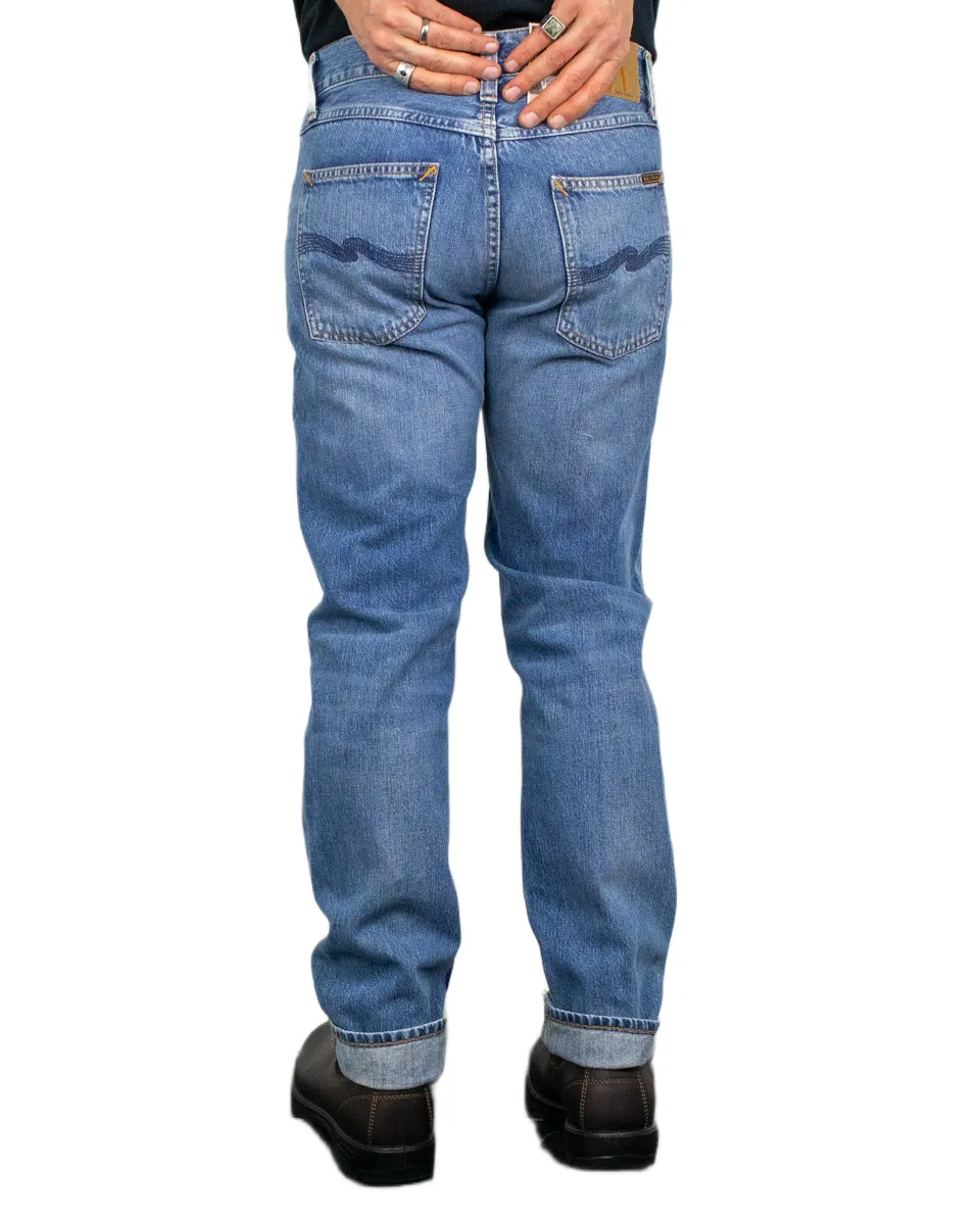 Nudie - Jeans - Gritty Jacksson - Cool Blue - Blå - Bild 4
