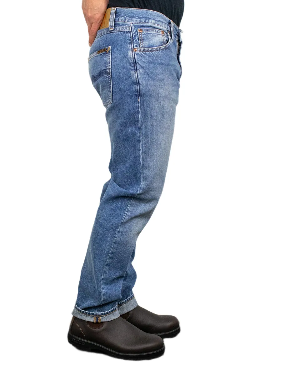 Nudie - Jeans - Gritty Jacksson - Cool Blue - Blå - Bild 5