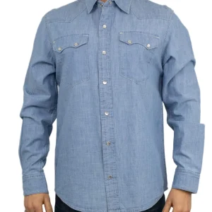 Iron & Resin - Chambray Skjorta - Glider - Blå