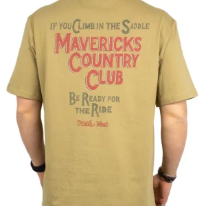 Wrangler - T-Shirt - Mavericks Country Club - Brun