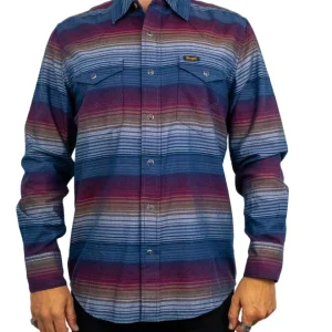 Wrangler - Skjorta - Western Shirt Dark Americana - Blå
