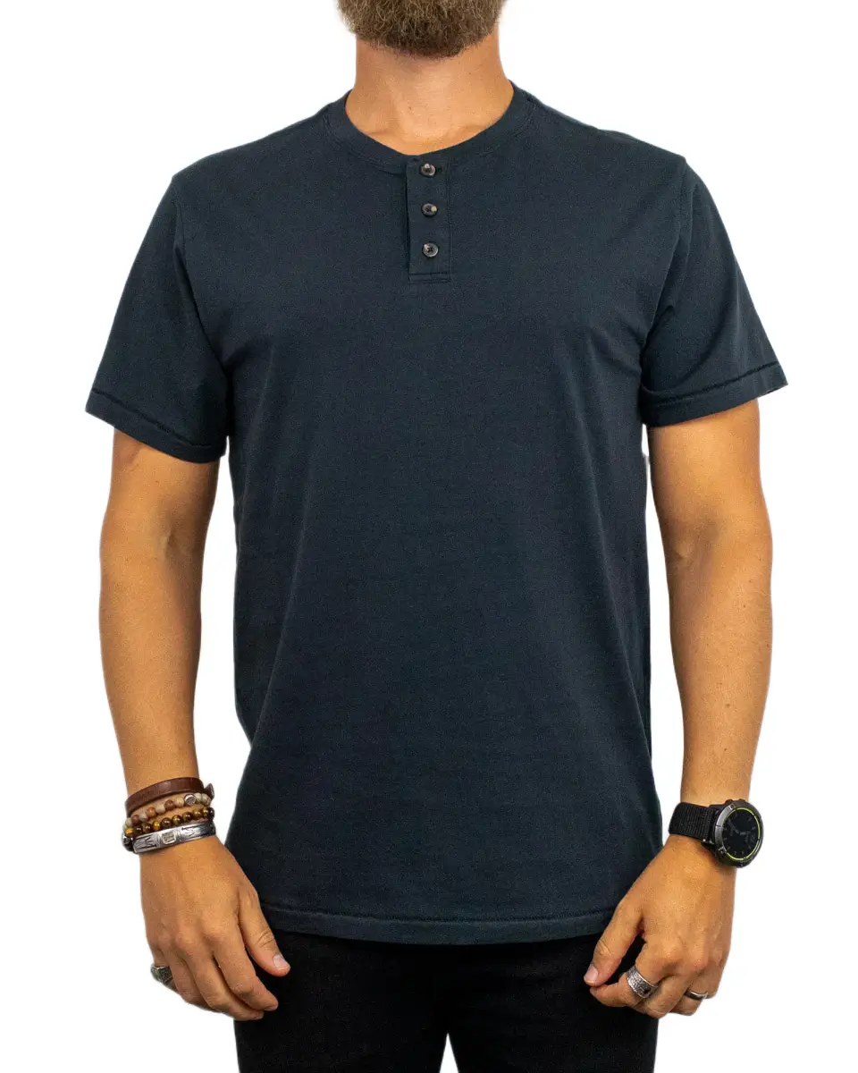 Brixton - Henley T-Shirt - Baseline - Svart - Bild 3