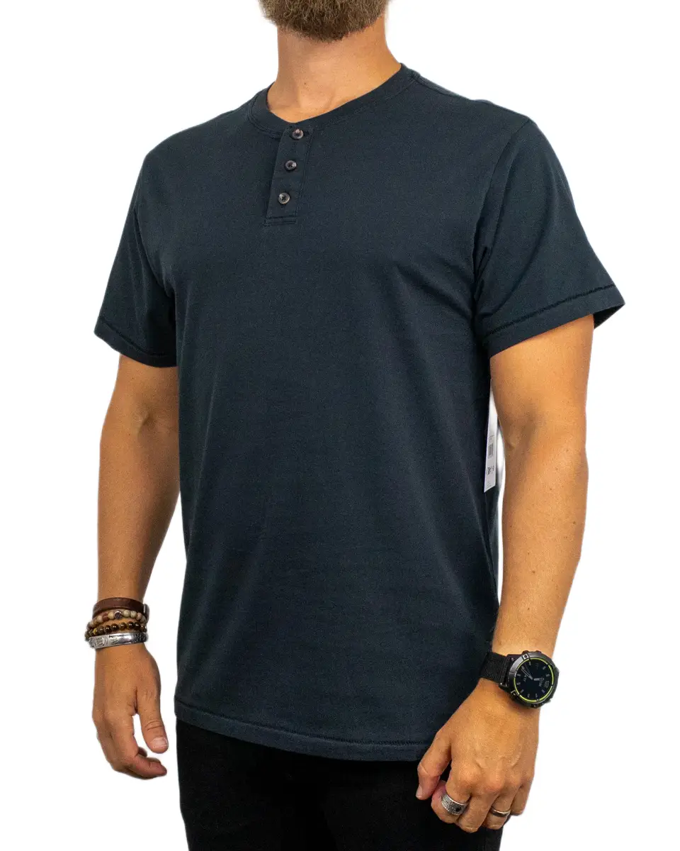 Brixton - Henley T-Shirt - Baseline - Svart - Bild 4