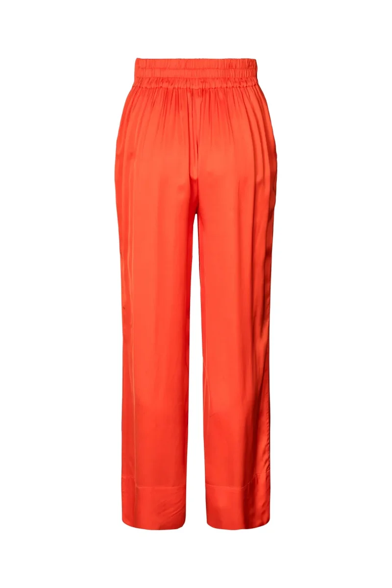 Alisa - Contrast lace wide leg pants I Deep mandarin - Bild 7