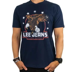 Lee - T-Shirt - Örn - Navy Blå